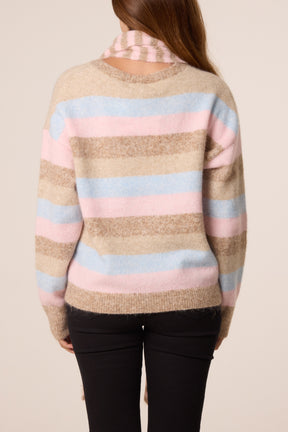 Striped Scarf & Jumper