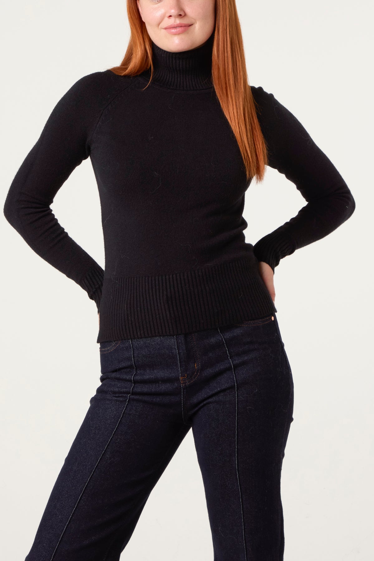 Essential Roll Neck Knit Top