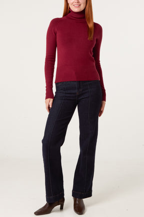 Essential Roll Neck Knit Top