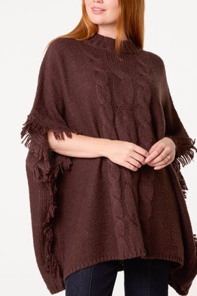 Oversized Knit Fringe Jumper