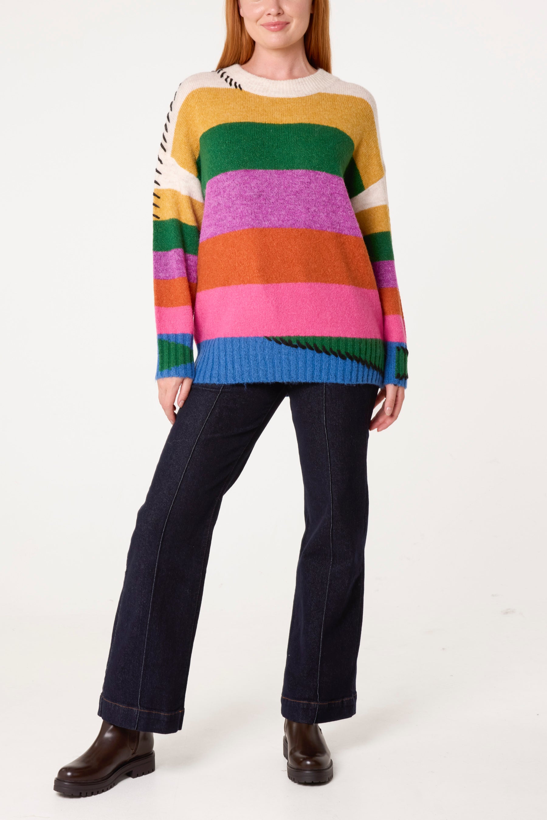 Bright Stripes Knit Jumper