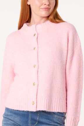 Essential Gold Buttons Knit Cardigan