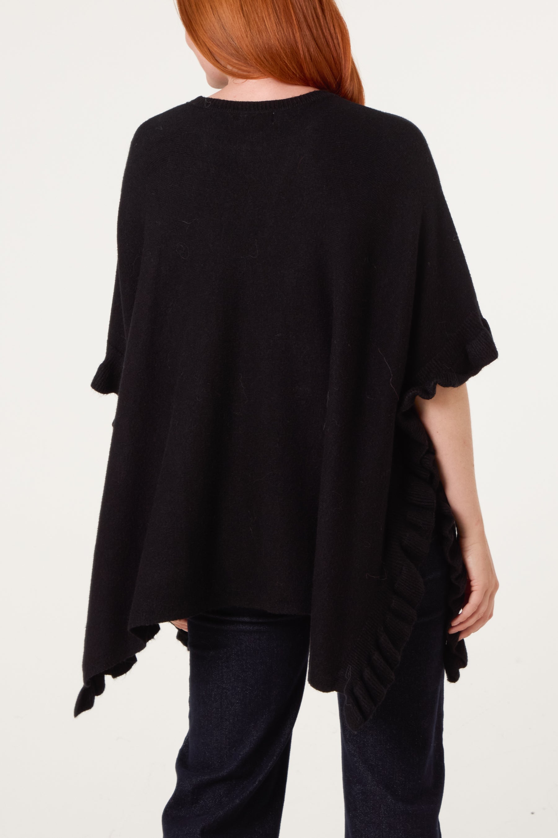 Frill Detail Pocket Cape