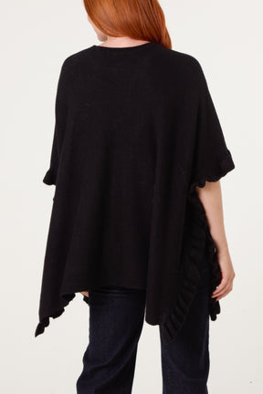 Frill Detail Pocket Cape