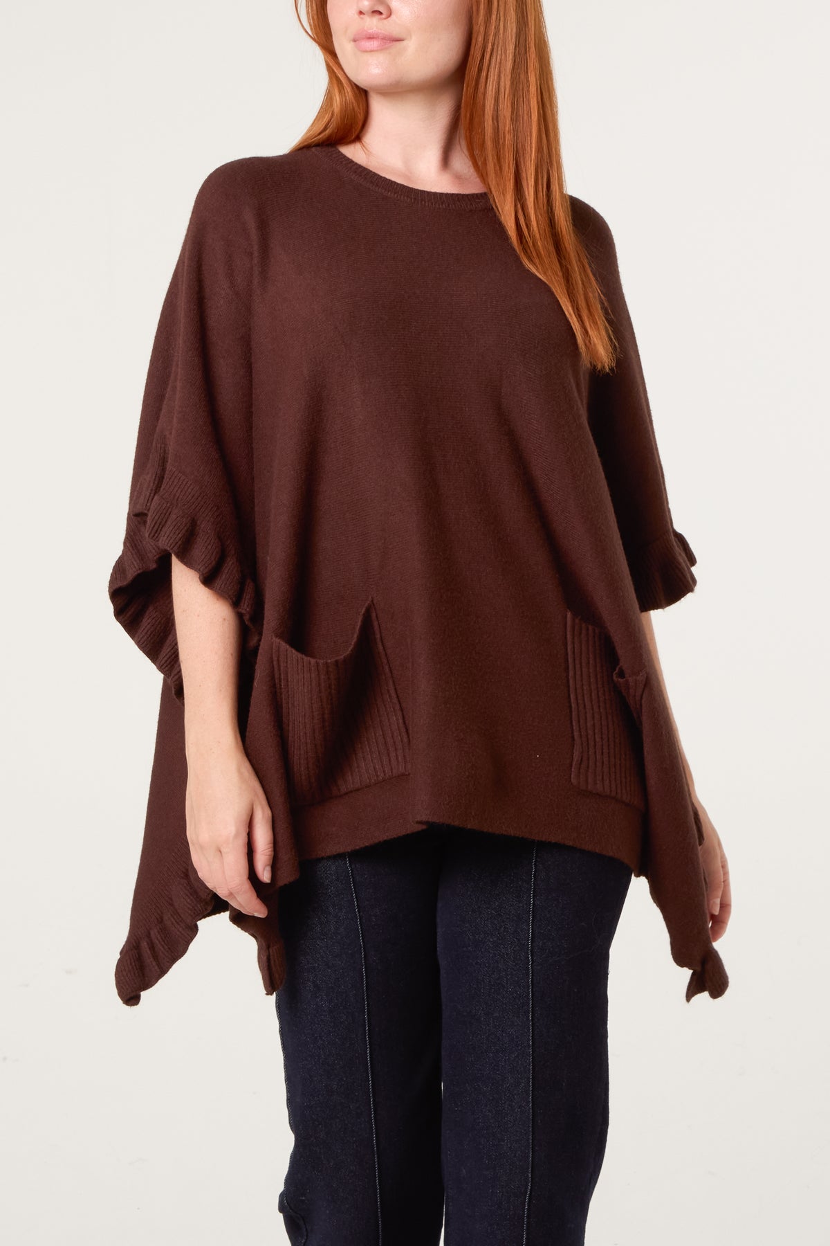 Frill Detail Pocket Cape