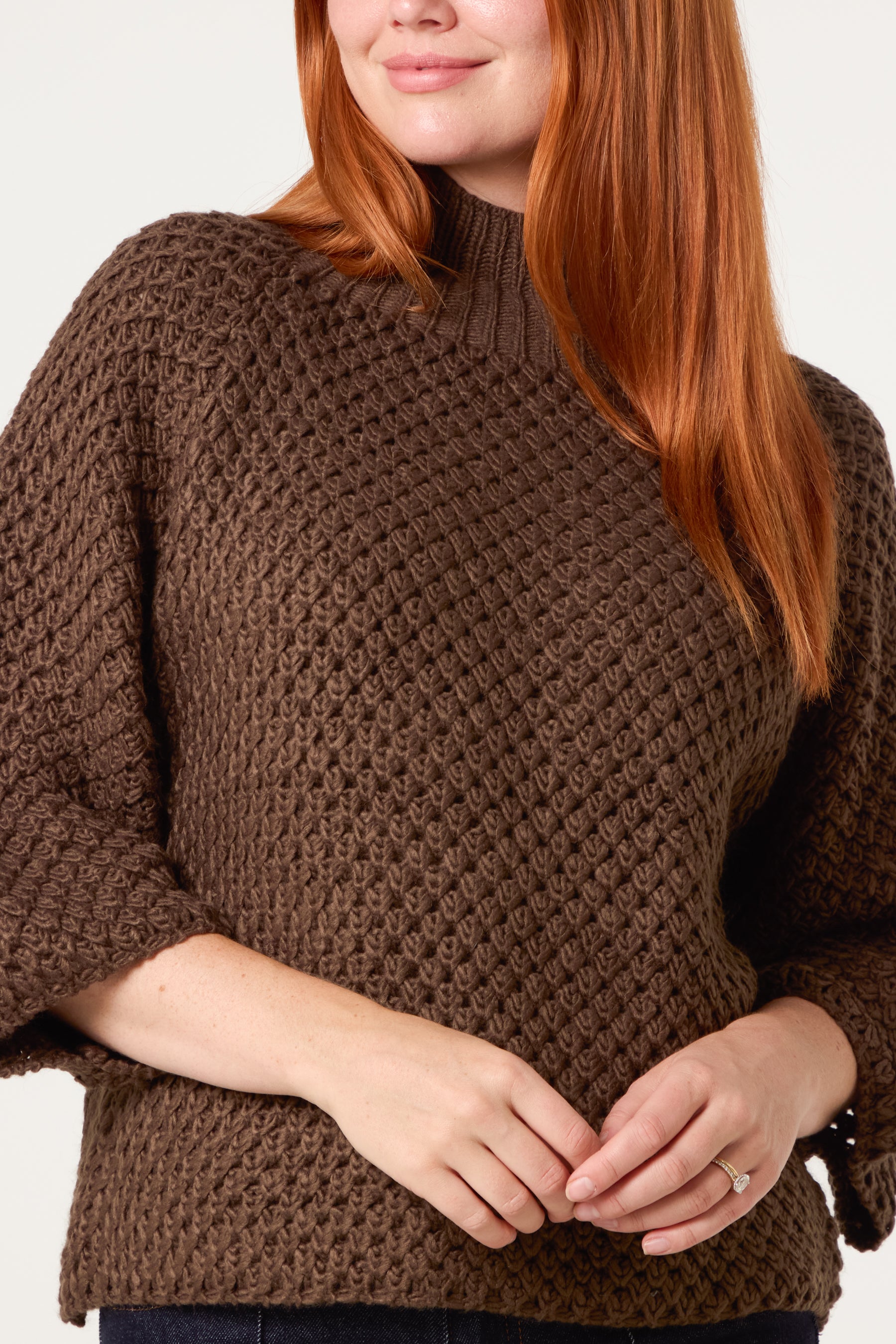 Waffle Knit Essential Jumper