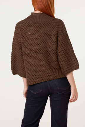 Waffle Knit Essential Jumper