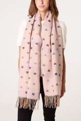 Heart Print Scarf