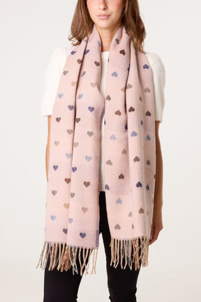 Heart Print Scarf