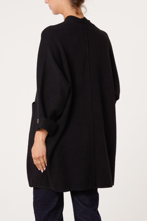 Gold Button Longline Cardigan