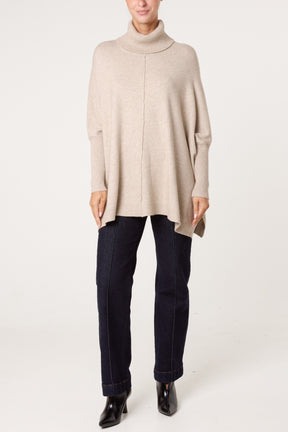 Roll Neck Diamante Jumper
