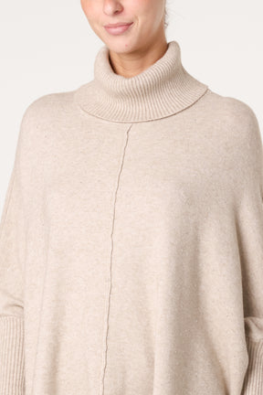 Roll Neck Diamante Jumper