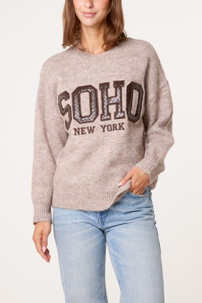 PU Soho Knit Jumper
