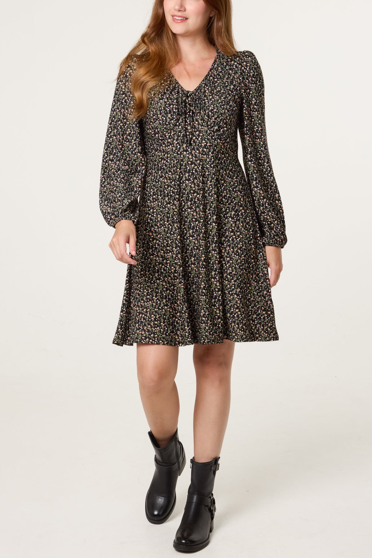 Ditsy Floral Swing Mini Dress
