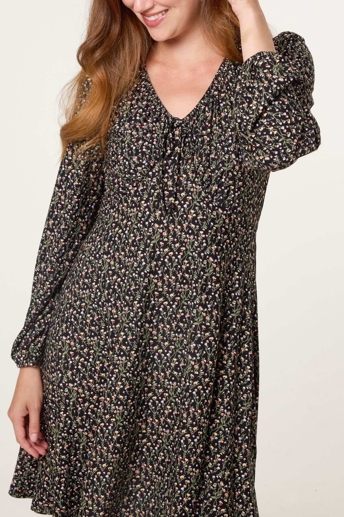 Ditsy Floral Swing Mini Dress