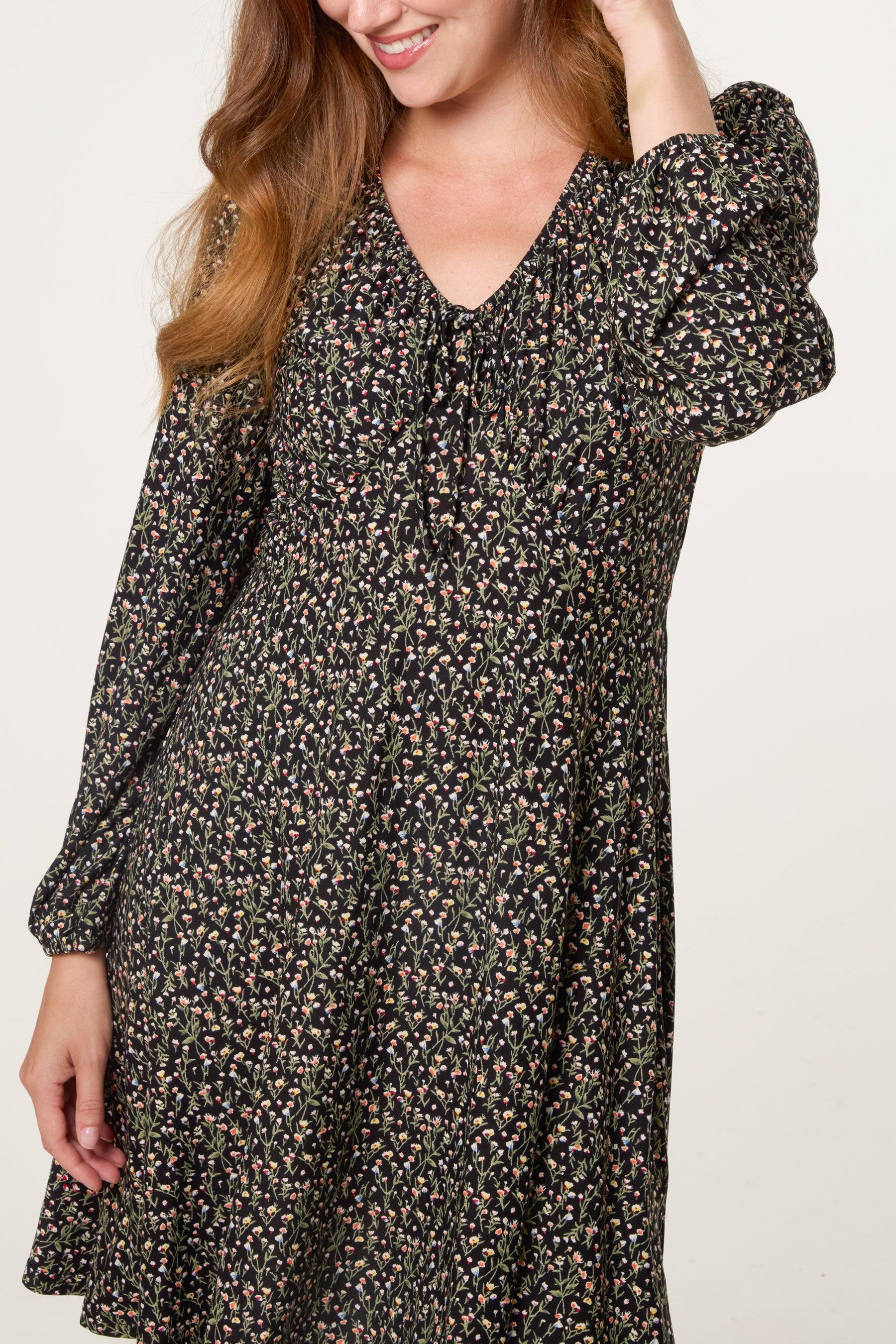 Ditsy Floral Swing Mini Dress