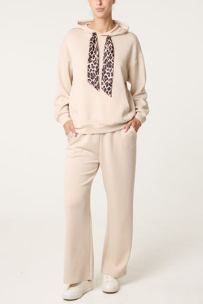 Hooded Leopard Tie + Pant Set