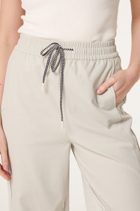 Elastic Waist Drawstring Trousers