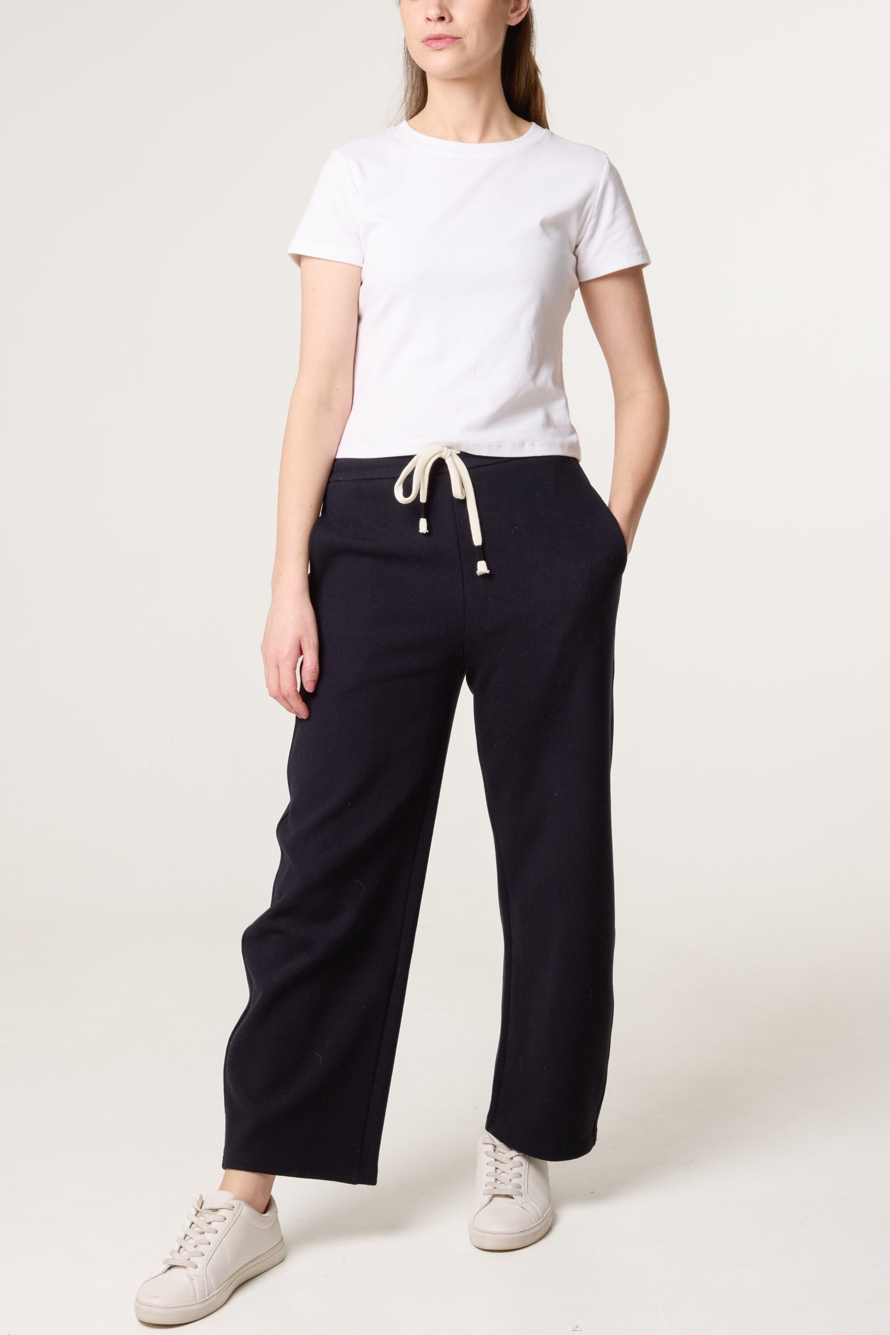 Wide Leg Jogger Trousers