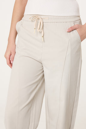 Ruffled Hem Seam Trousers