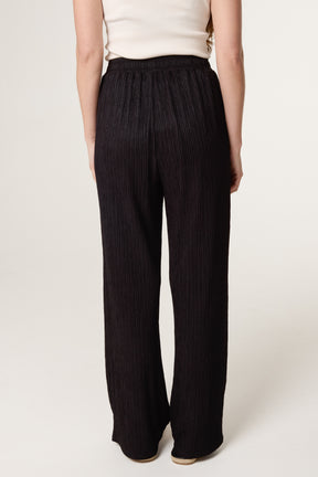 Elastic Waist Crinkle Trousers