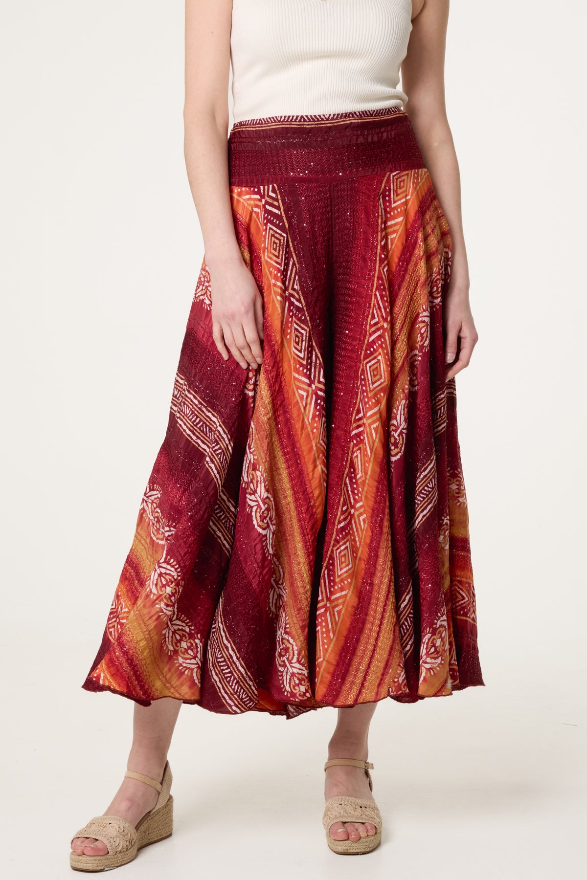 Embellished Wide Leg Trousers
