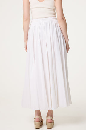 Gathered Panel Maxi Skirt