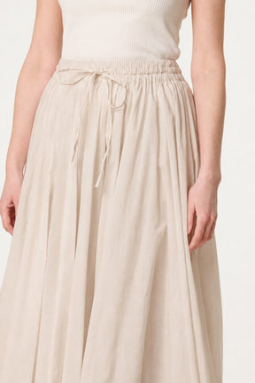 Gathered Panel Maxi Skirt