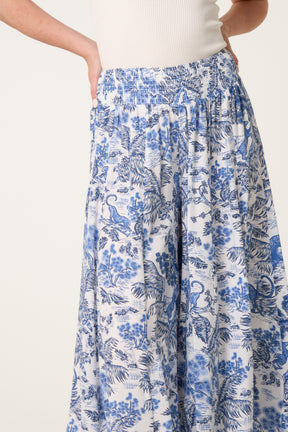 Shirred Waist Oversized Trouser
