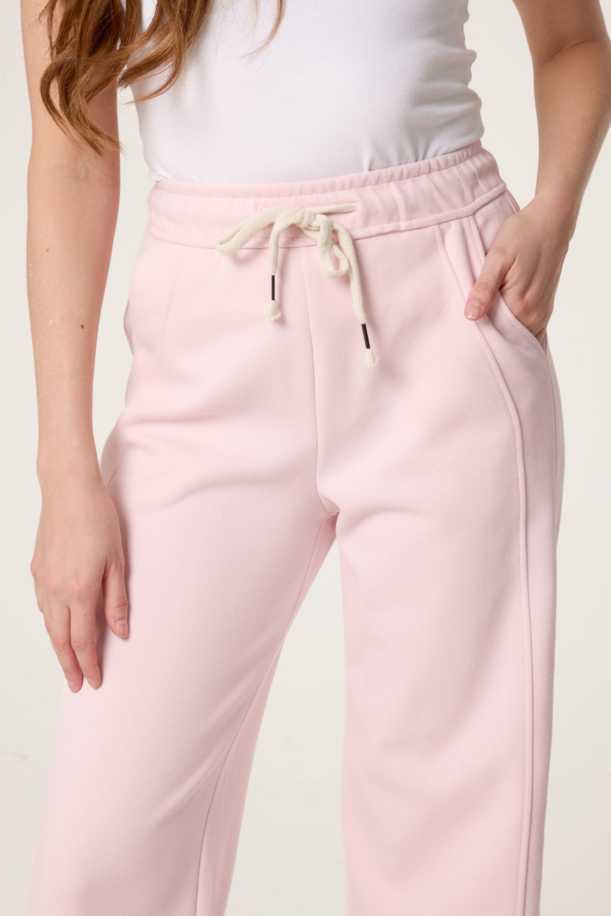 Elastic Waist Trouser With Tie