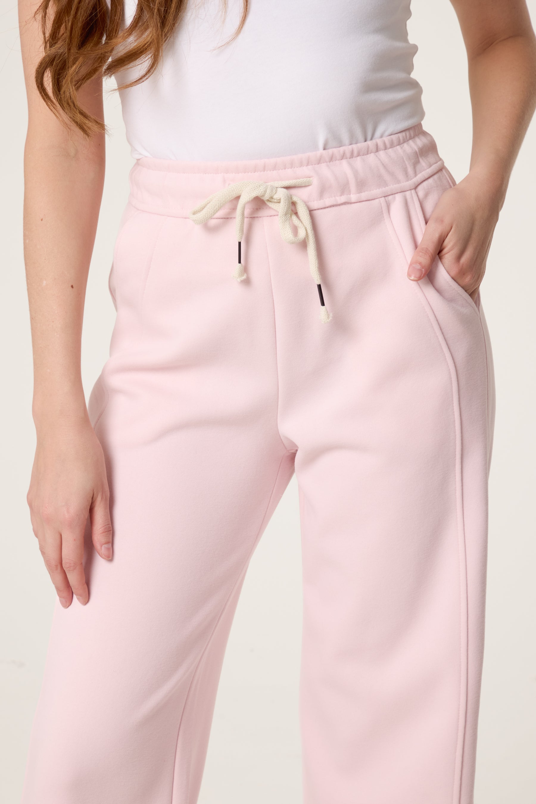 Elastic Waist Trouser With Tie
