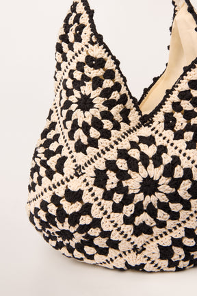 Crochet Hobo Tote Bag