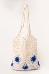 Flowers Crochet Tote Bag