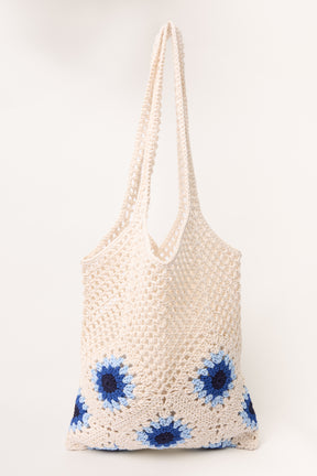 Flowers Crochet Tote Bag