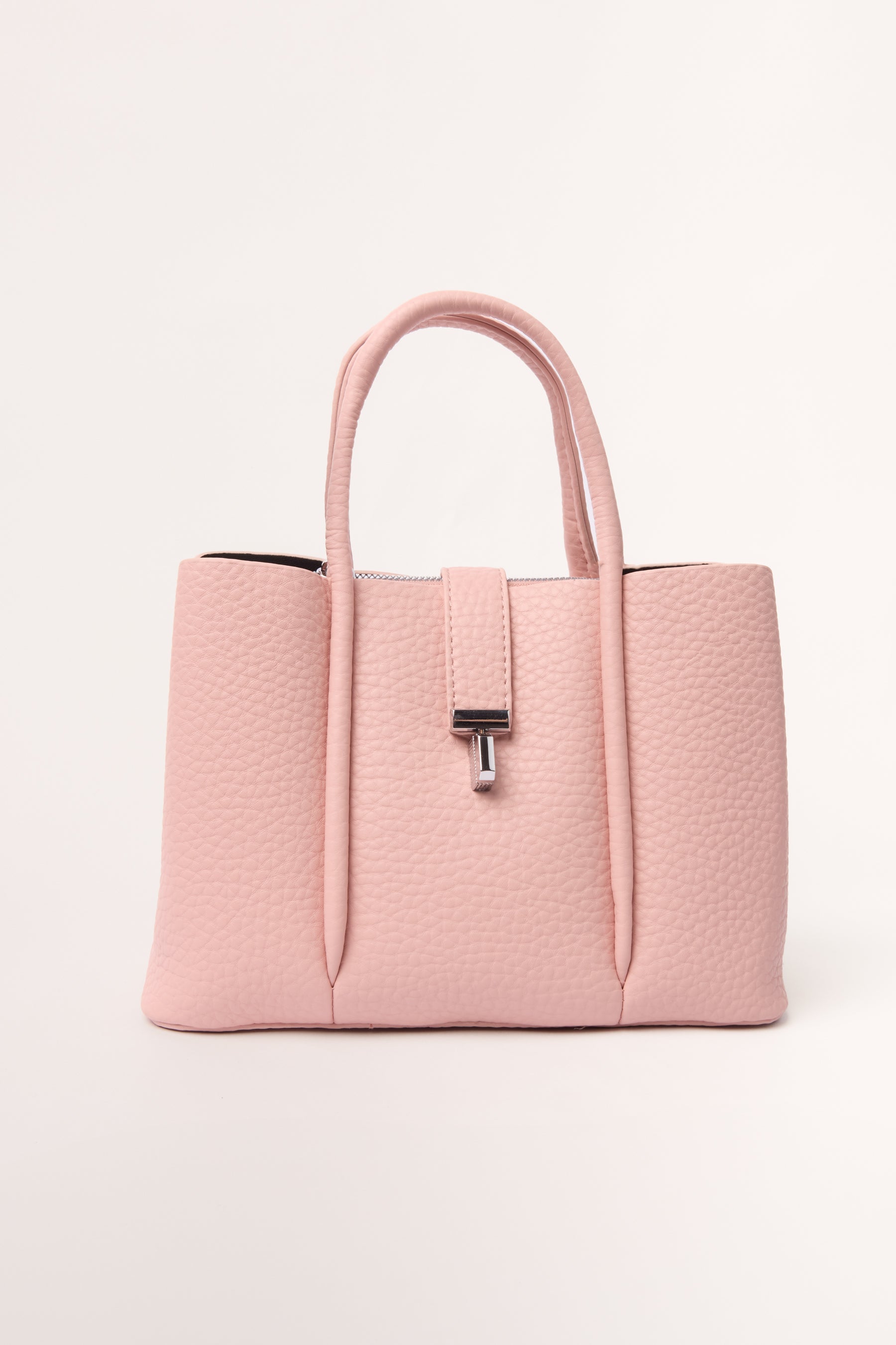 Polkadot Scarf Faux Leather Handbag