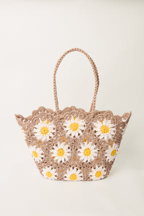 Daisies Crochet Bag