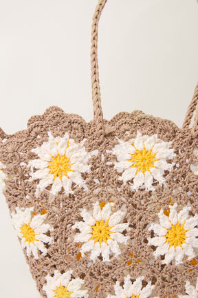 Daisies Crochet Bag