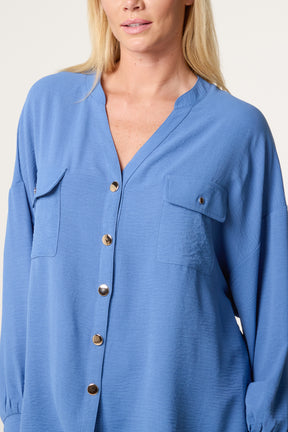Gold Button Packet Shirt