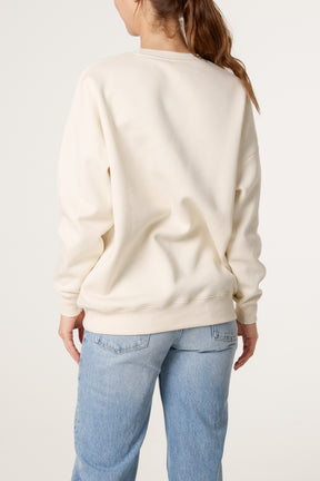 Bisou Dog Embroidery Sweatshirt