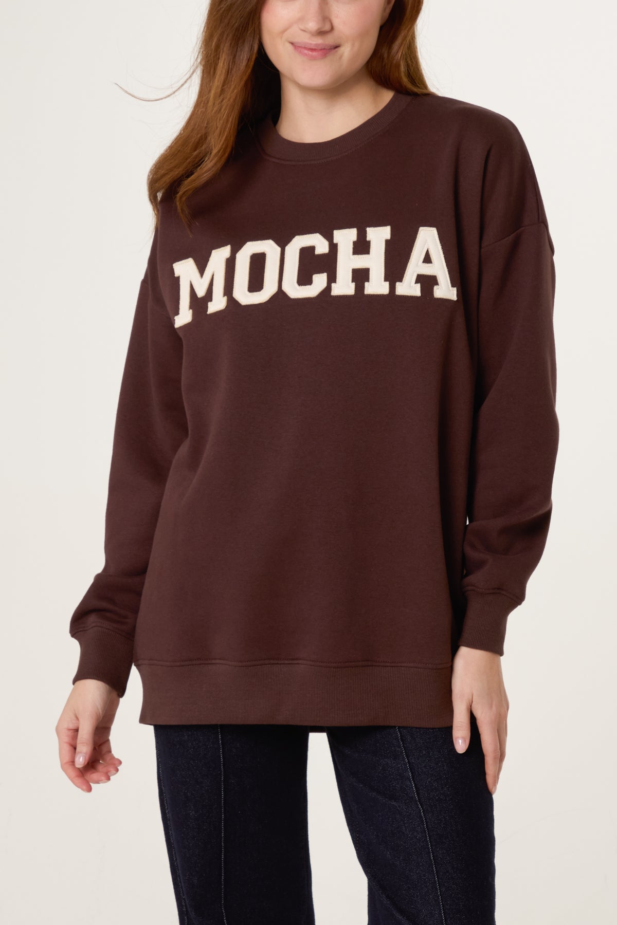 Mocha Crew Neck Sweatshirt