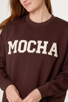 Mocha Crew Neck Sweatshirt