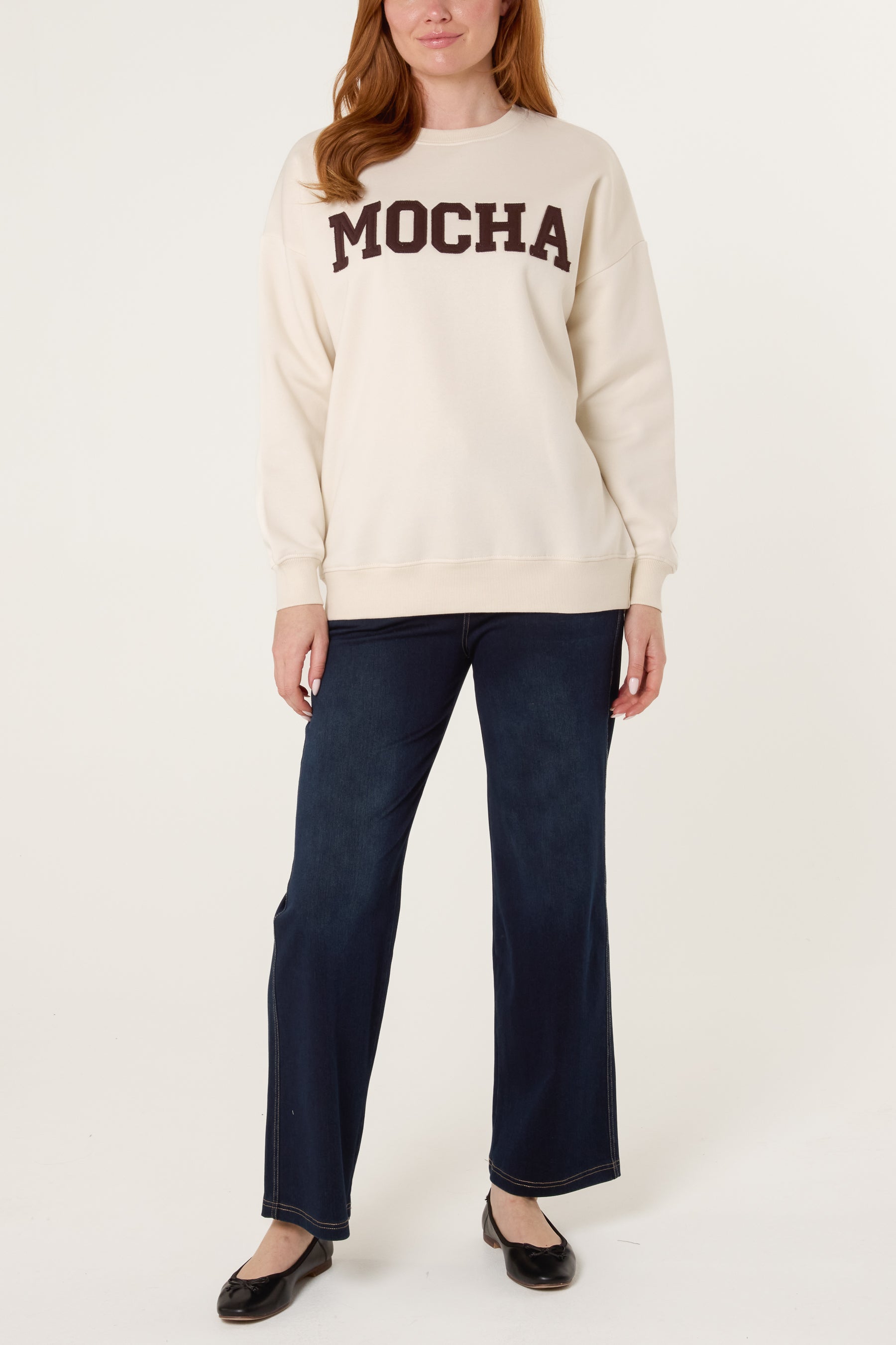 Mocha Crew Neck Sweatshirt