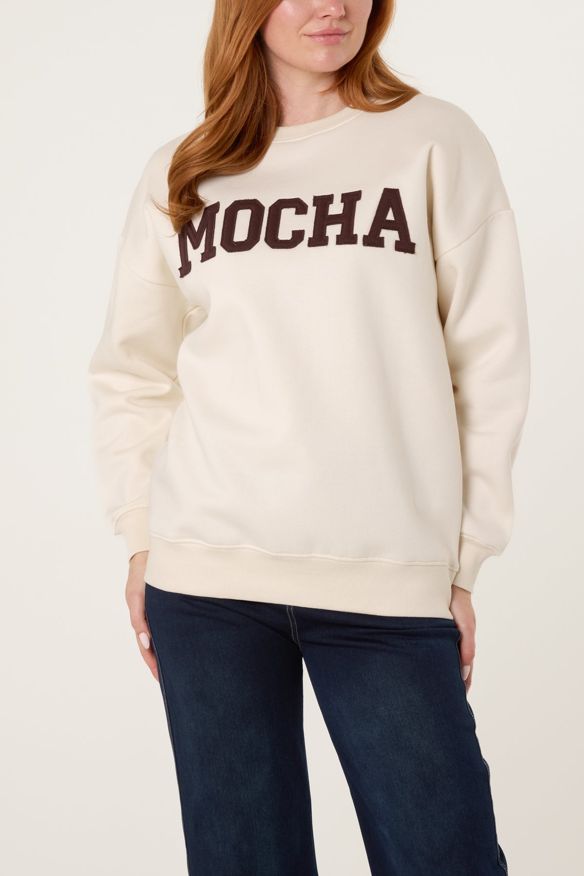 Mocha Crew Neck Sweatshirt