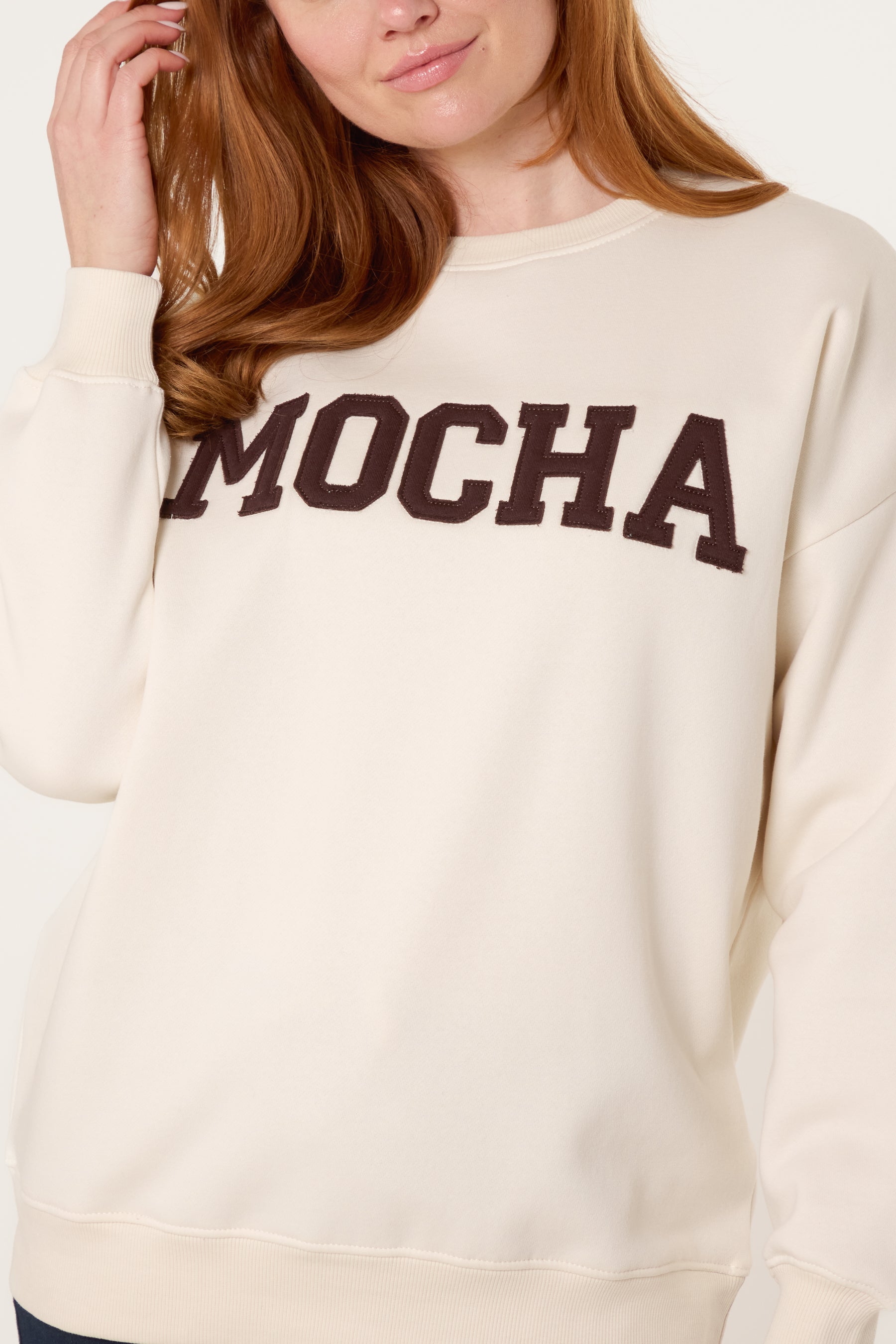 Mocha Crew Neck Sweatshirt