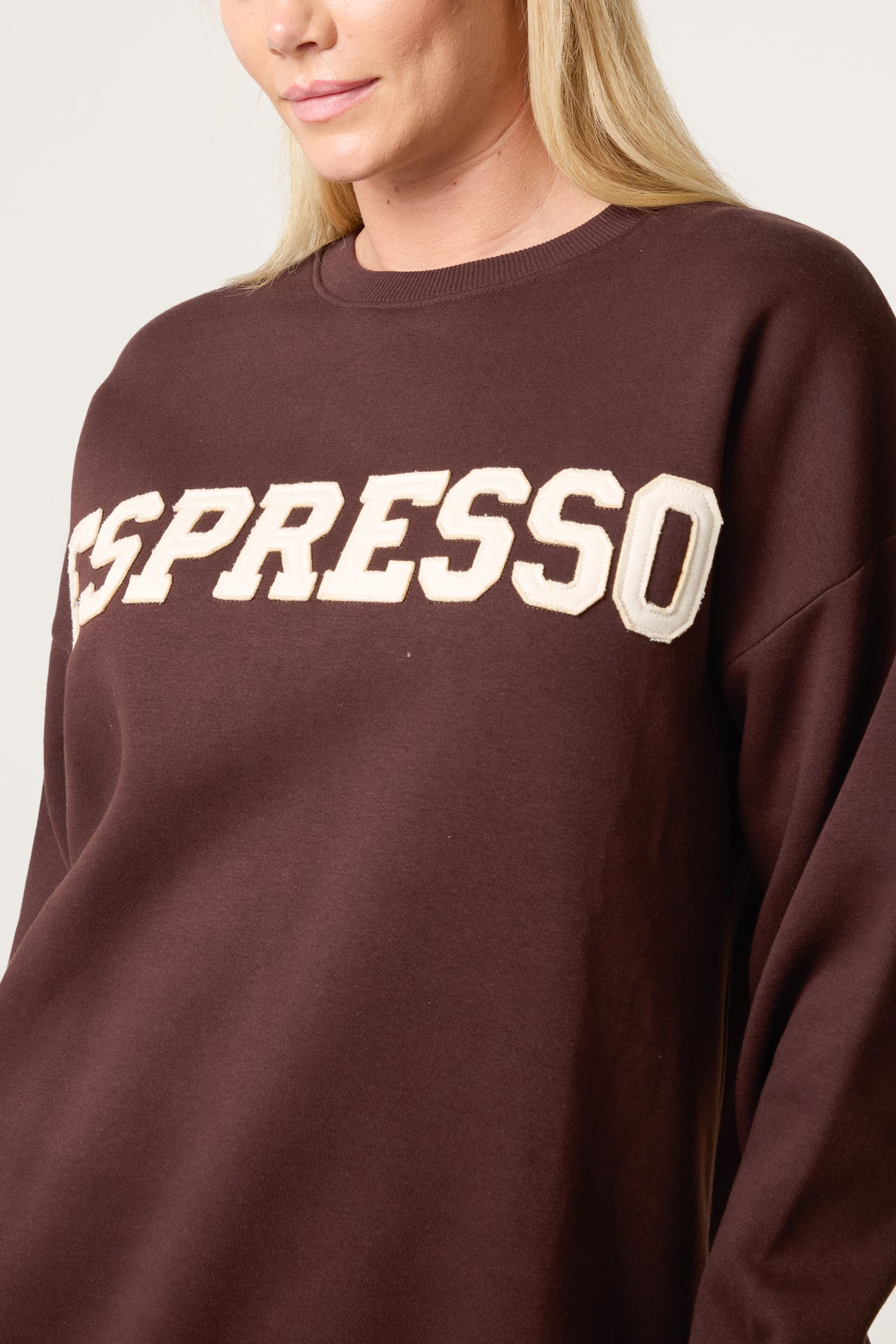 Espresso Crew Neck Sweatshirt
