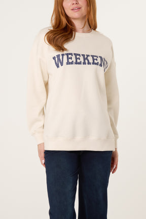 Polka Dot Weekend Sweatshirt