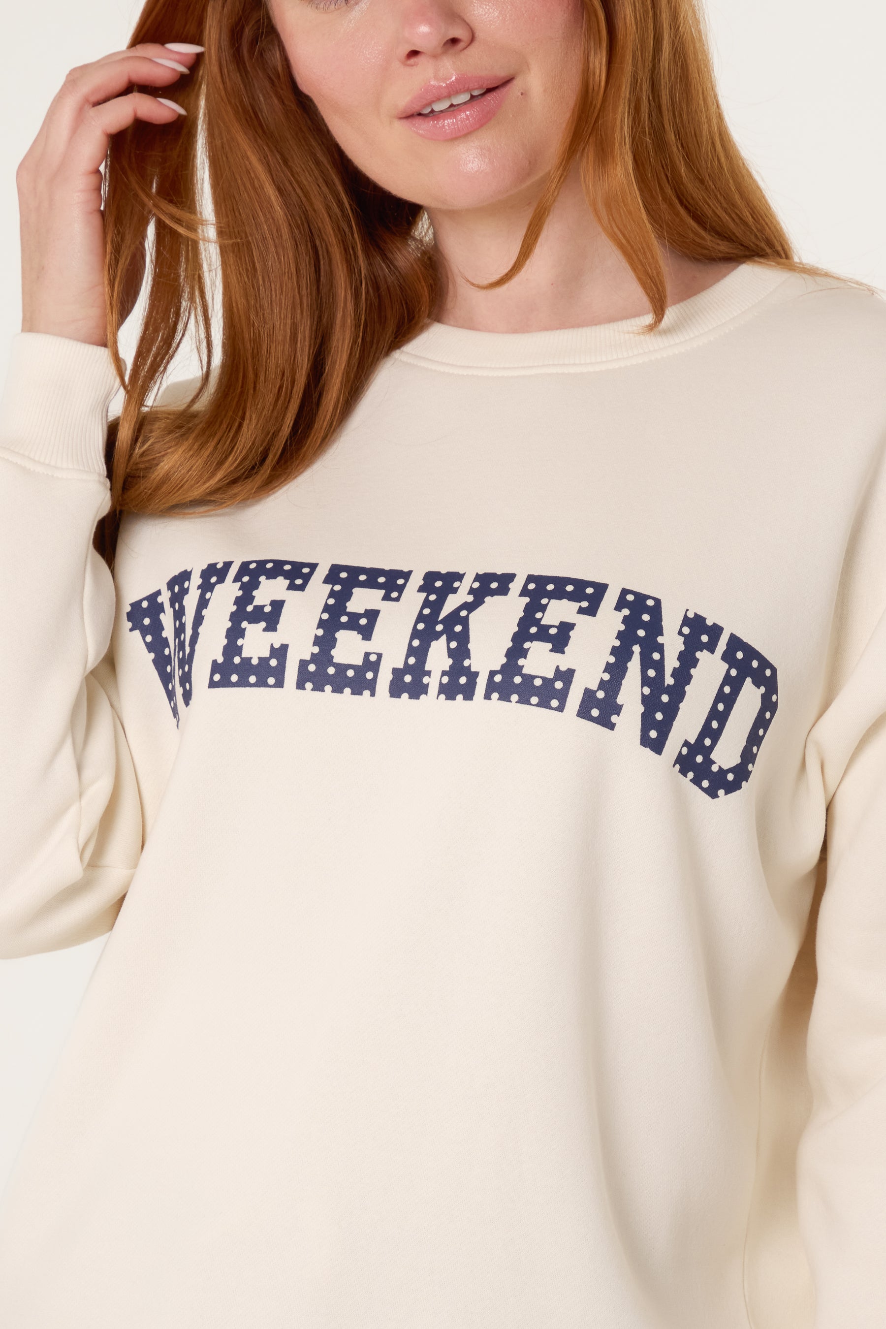 Polka Dot Weekend Sweatshirt