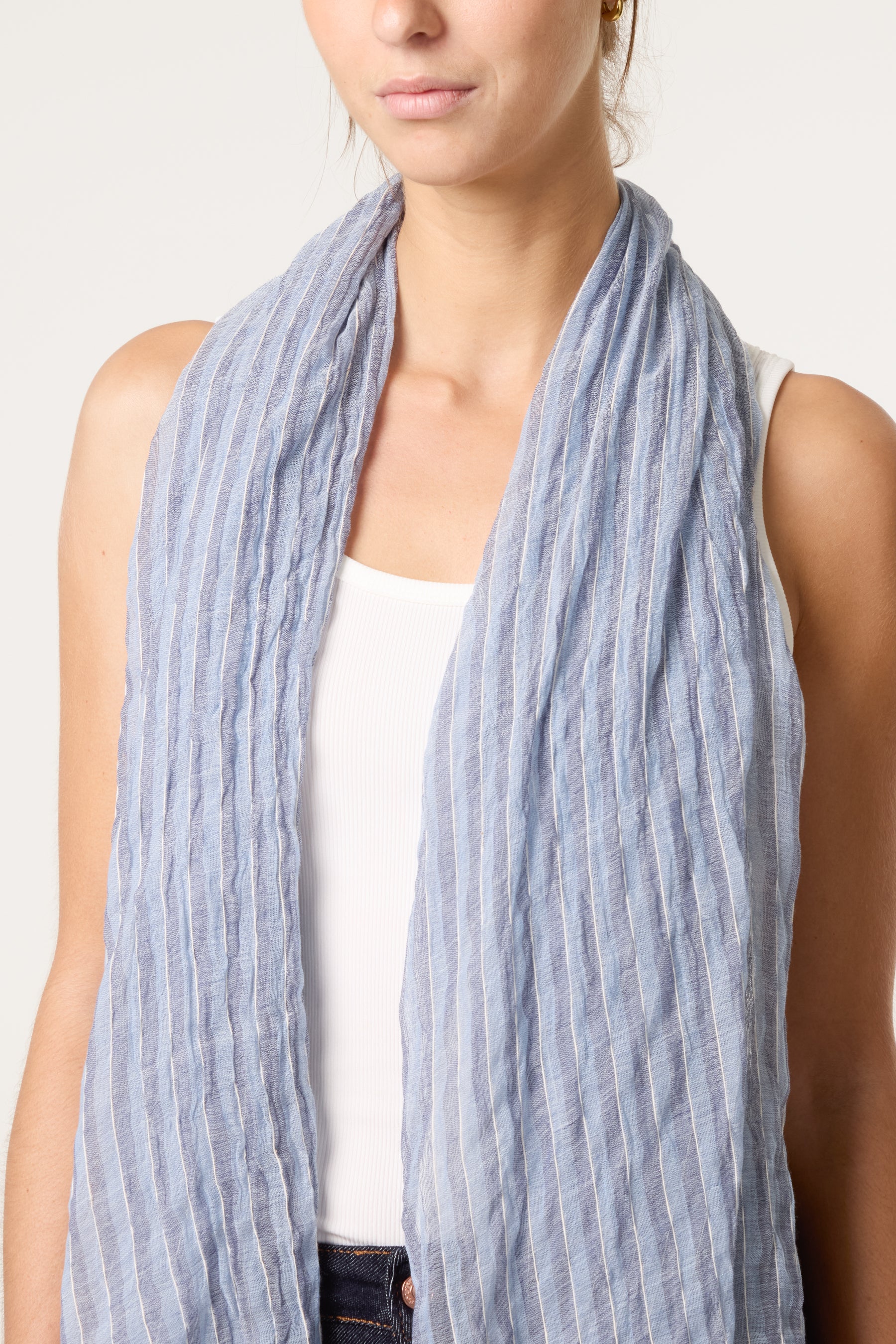 Faded Stripe Pattern Scarf