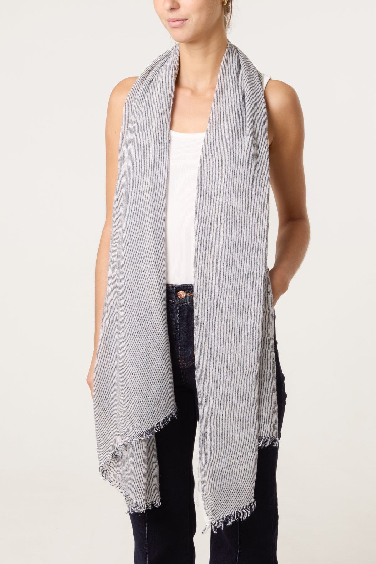 Pinstripe Pattern Scarf