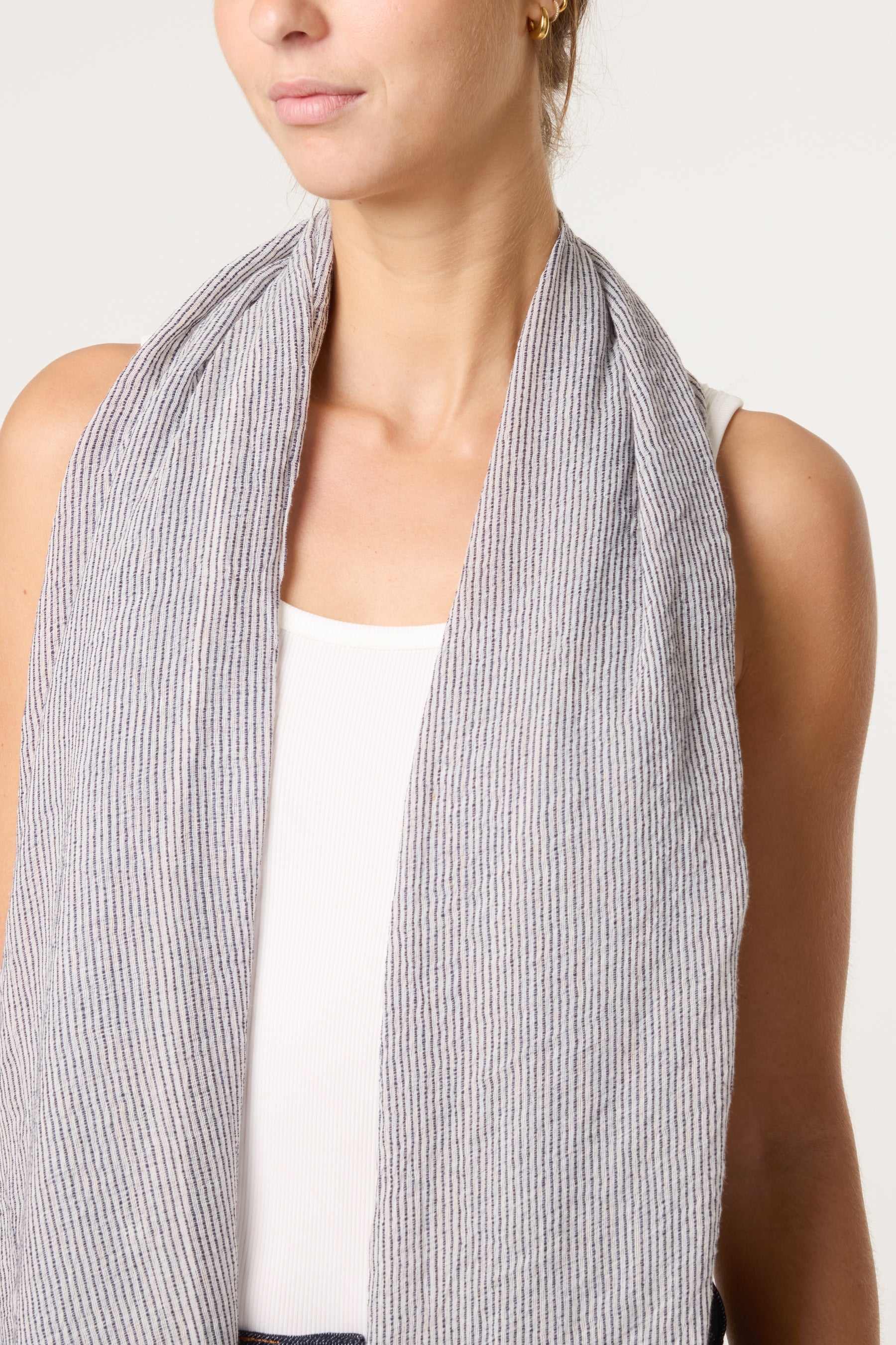 Pinstripe Pattern Scarf